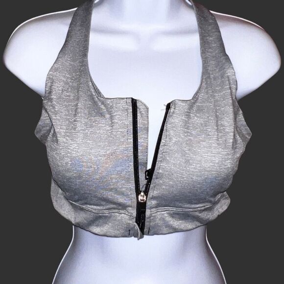 Tek Gear Front Zip Sports Bra Size Medium - Picture 2 of 4